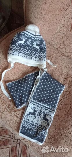 Комплект шапка и шарф