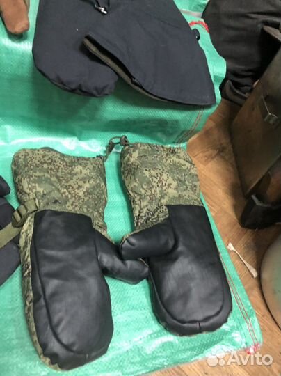 Рукавицы варежки армейские
