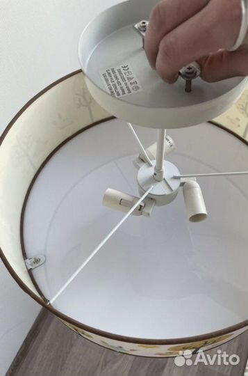 Комплект детская люстра и бра