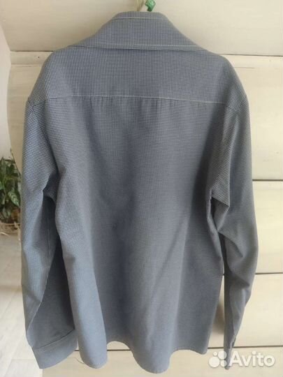 Школьная клетчатая рубашка для мальчиков (тёмная)