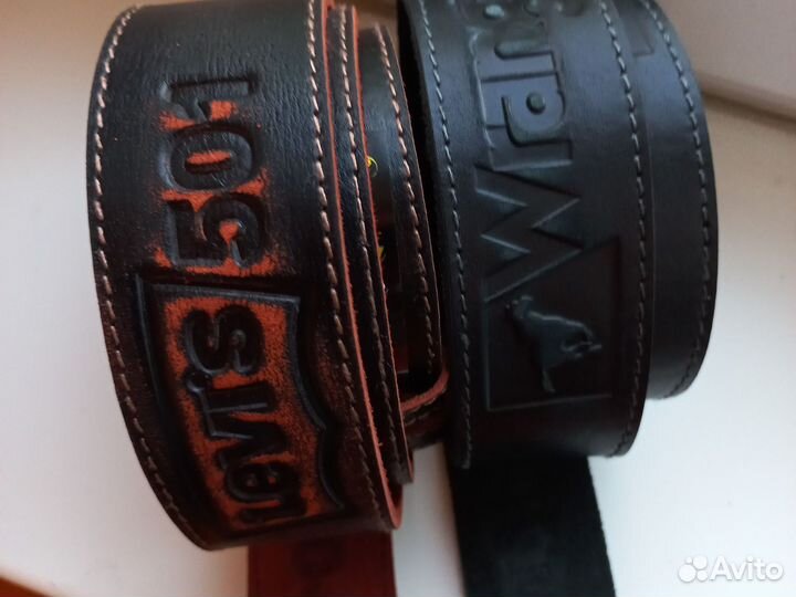 Два ремня Левис и Вранглер для Игоря