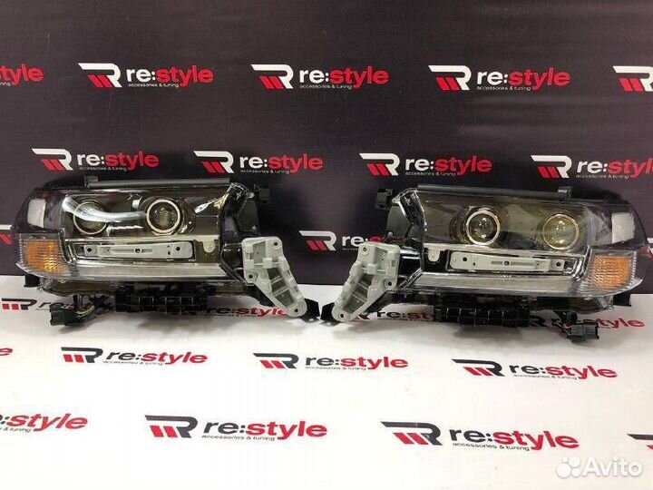 Фары Toyota Land Cruiser 200 с16г Темные R1996