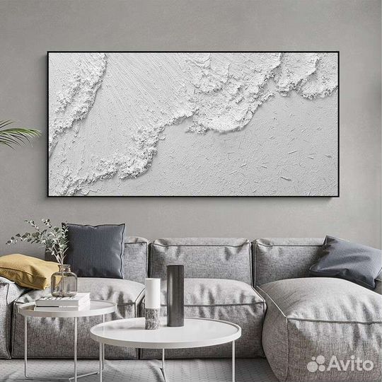 Большая картина маслом 3D Морской пейзаж