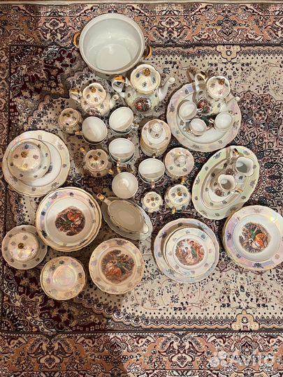 Сервиз Мадонна ГДР, фиолетовая печать