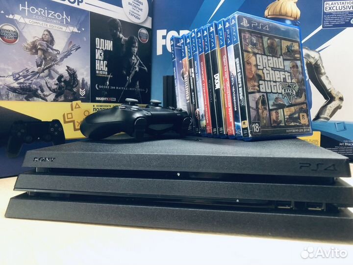 Sony PS4 Pro 1tb гарантия 1 год +400 игр