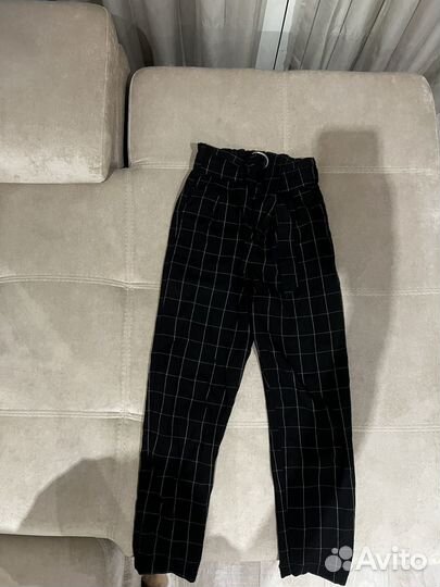 Брюки в клетку cropp