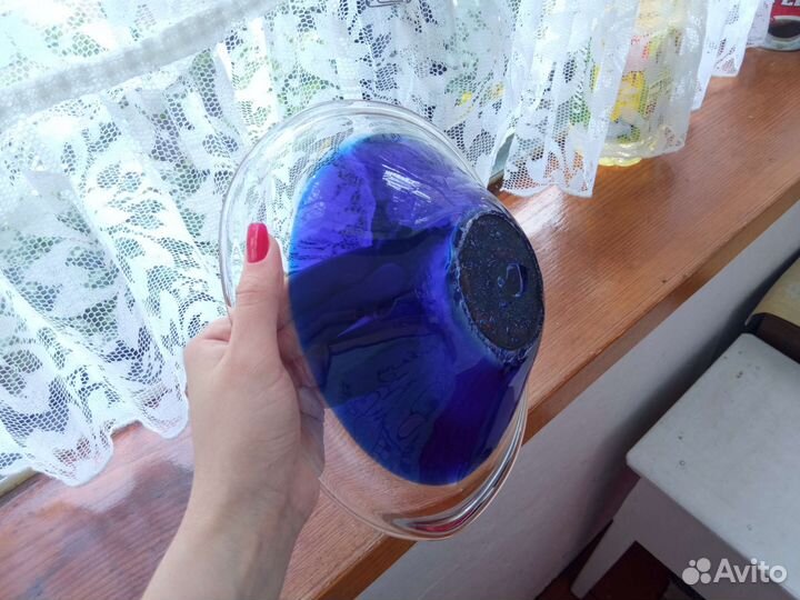 Стеклянная тарелка СССР стекло