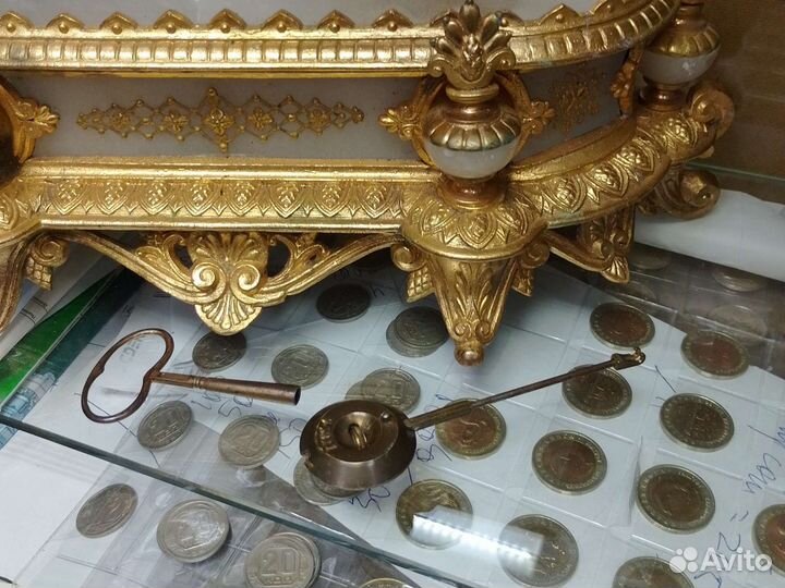 Антикварные Каминные Часы 19 век Франция