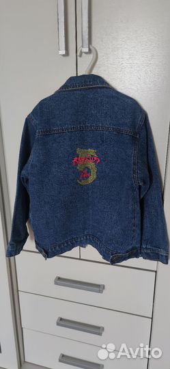 Куртка джинсовая для девочки 128