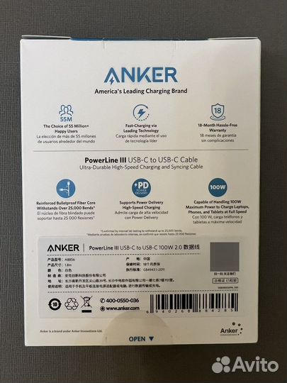 Anker Кабель для мобильных устройств USB Type-C/US
