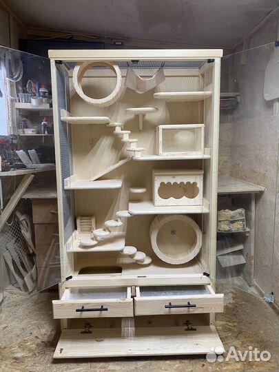 Витрина- клетка для шиншилл,дегу,белок и др