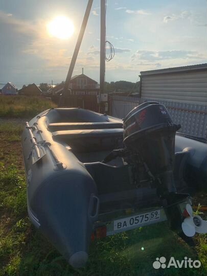 Лодка 385 нднд + golfstream f9.9 (20) abms enduro