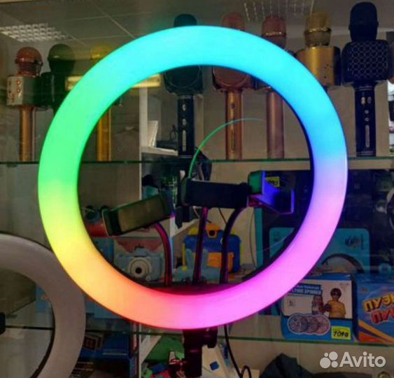 Кольцевая лампа 36 см RGB
