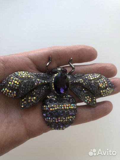 Брошь пчела большая