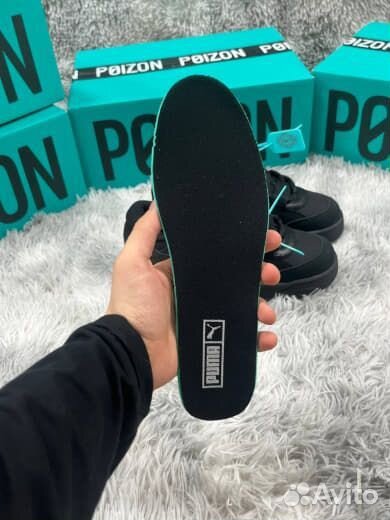 Дутыши Puma 180 tones Черные Оригинал Poizon