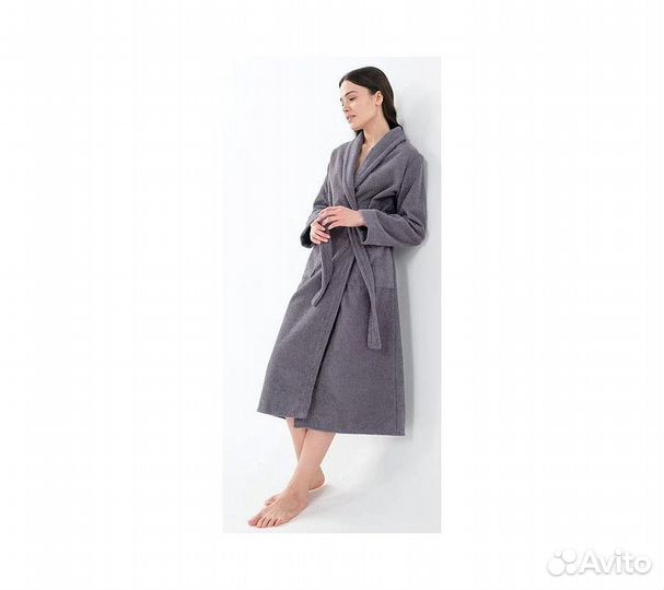 Халат махровый GoodNight 44-46 (M) серый