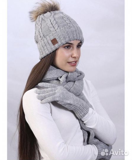 Комплект шапка и шарф
