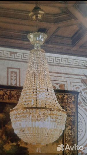 Люстра хрустальная Чехословакия