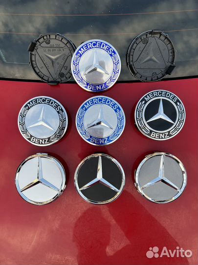 Колпачки на литые диски mercedes мерседес цо 4шт