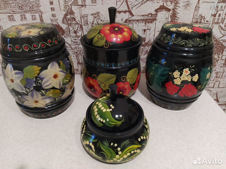 Деревянная посуда хохлома