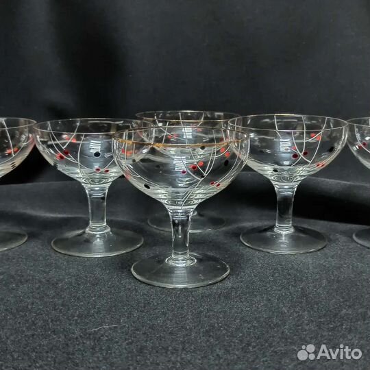 Рюмочки редкие хрустальные германия