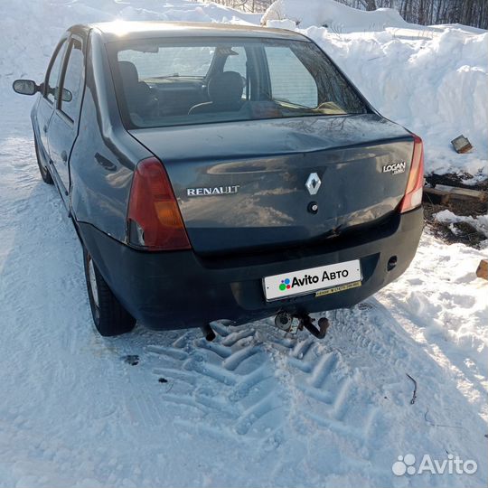 Renault Logan 1.4 МТ, 2007, битый, 200 000 км