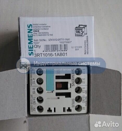 Контактор Siemens 3RT1016-1AB01