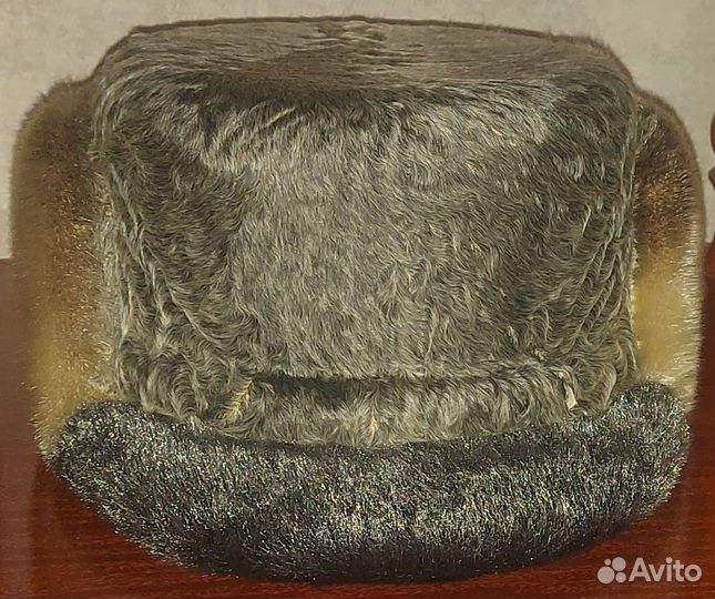 Шапка мужская кожаная