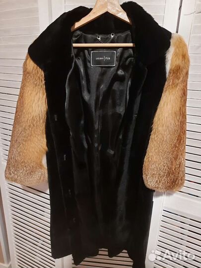 Шуба из бобрика, лиса