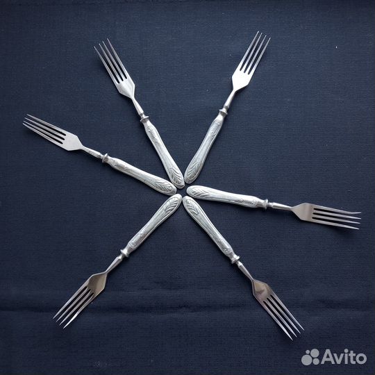 Вилки нержавейка и мельхиор СССР