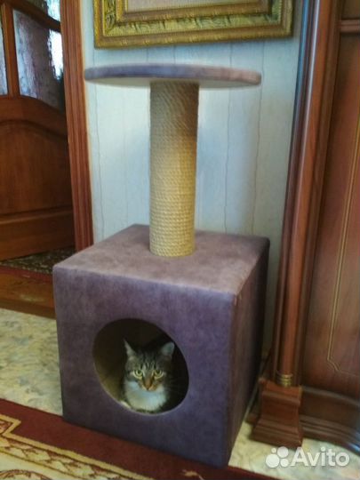 Отличные домики с когтеточкой