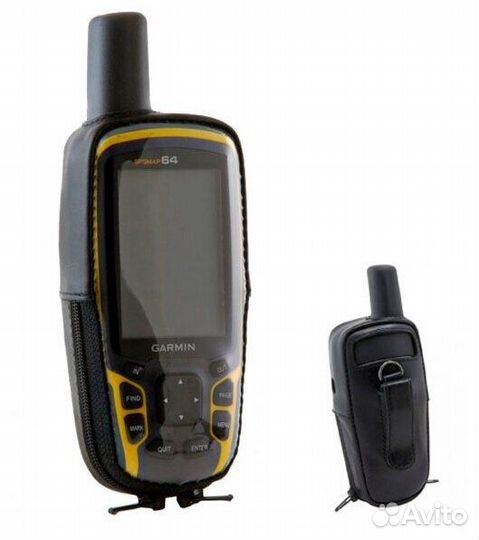 Garmin gpsmap 64 / 62 чехол натуральная кожа, зажи