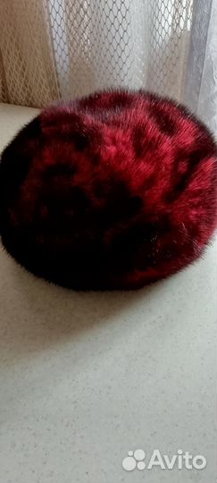 Берет женский норковый