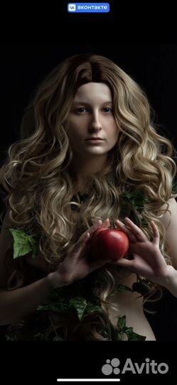 Парик русый блонд эффектотросших корней длинные