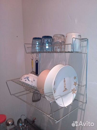 Сушилка для посуды настенная в ретро стиле