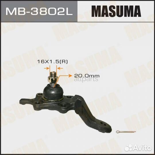 Masuma MB3802L опора шаровая нижняя левая\ Toyota 4 Runner/Land Cruiser 95-02