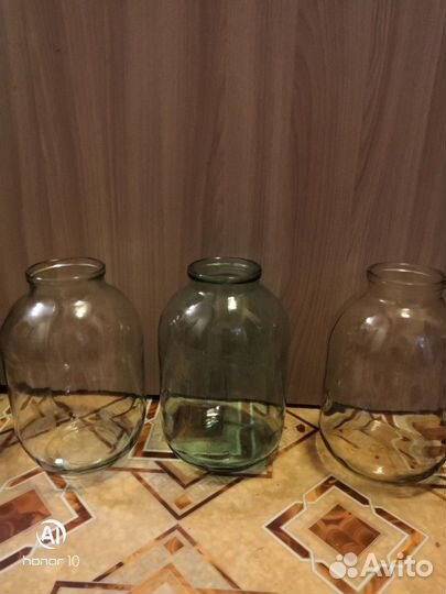 Банки стеклянные 3л и 0,5л и 0,1л