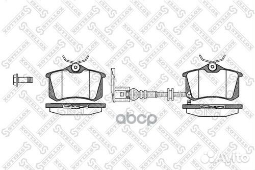274 041B-SX колодки дисковые з. VW Golf 1.4i-2