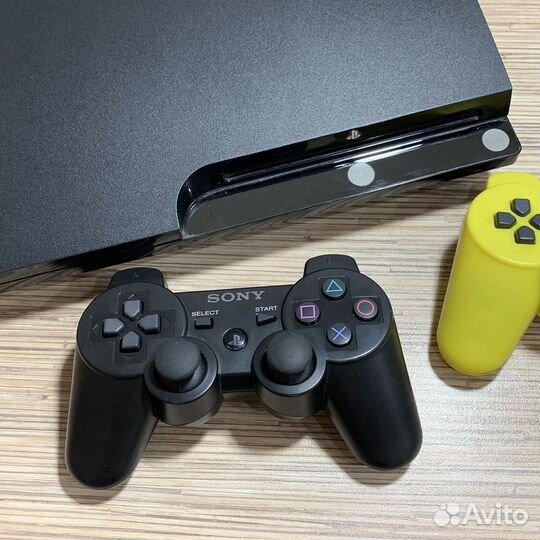 Sony PS3 PlayStation 3 Slim + 35Игр + 2Геймпада