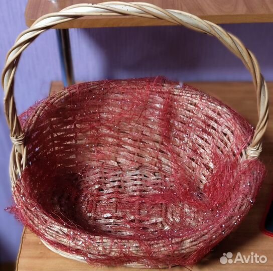 Корзина плетеная большая