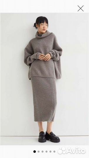 Шерстяная юбка HM premium