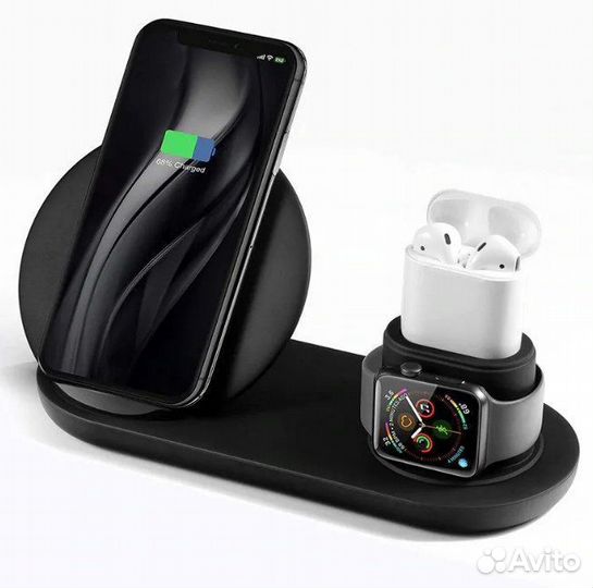 Беспроводная зарядка 3в1