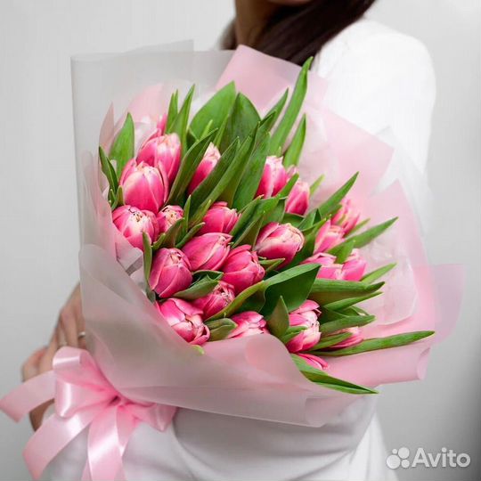 Тюльпан пионовидный,букет тюльпанов