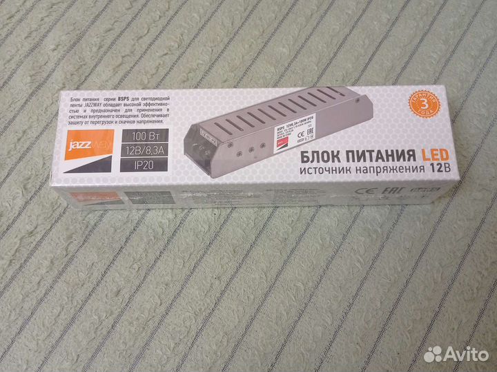 Блок питания led 12 в 100 вт bsps 12v8,3a