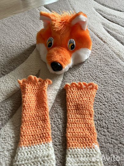 Костюм лисы (головной убор и перчатки длинные)