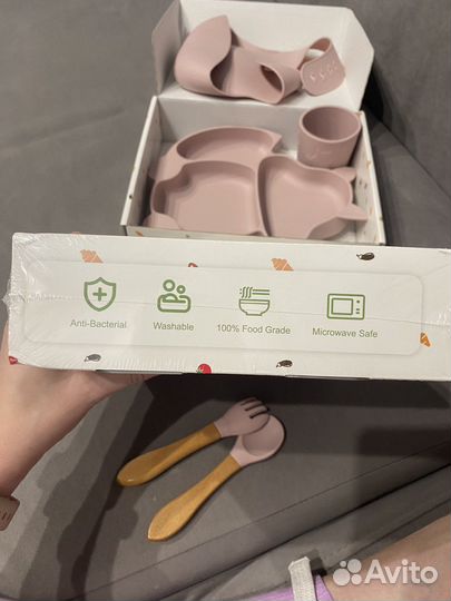 Набор силиконовой посуды новый