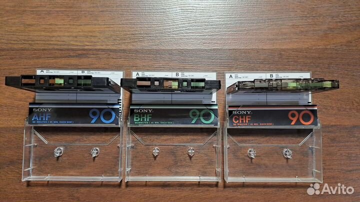 Аудиокассеты sony AHF90 BHF90 CHF90