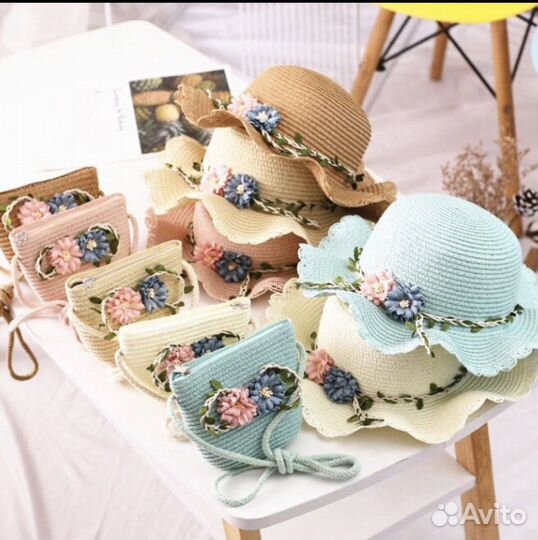 Шляпка с сумочкой для девочки