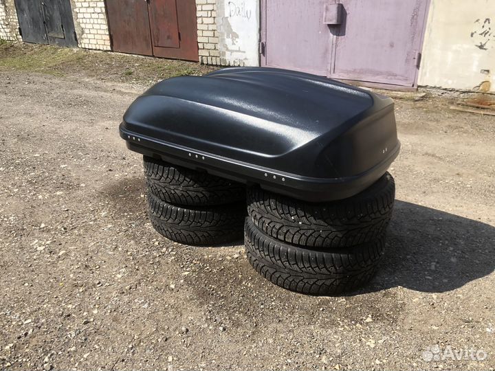 Автобокс на крышу Черный Turino Compact (360 л)