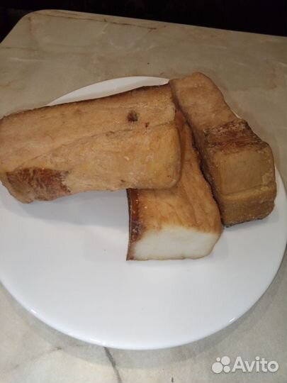 Копченое домашнее сало